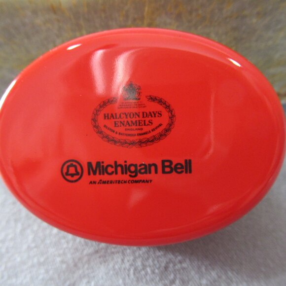 Halcyon Days Enamel Box, Alexander Calder Stabile for Michigan Bell - Picture 6 of 8
